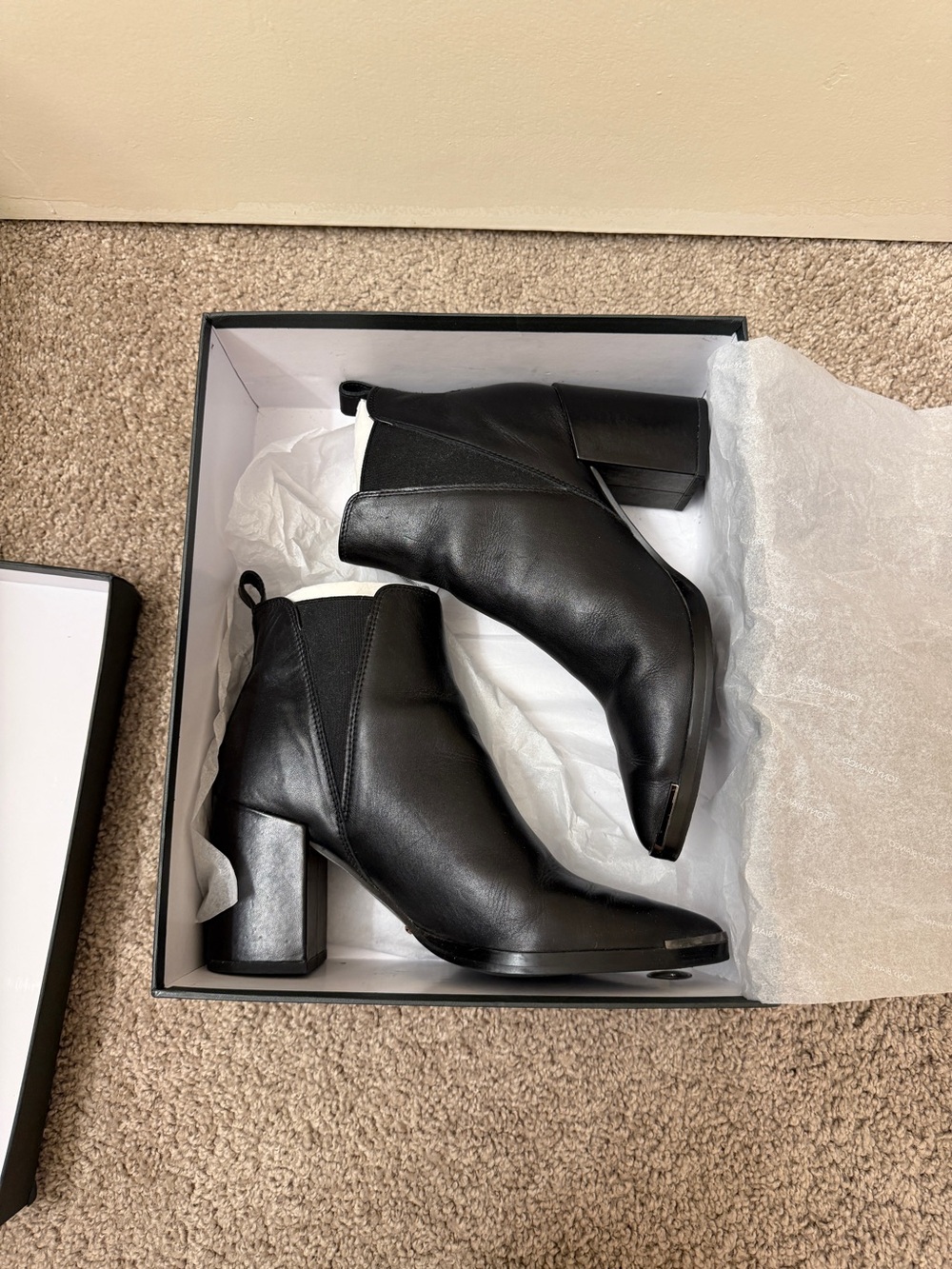 Tony Bianco Black Leather Ankle Boots